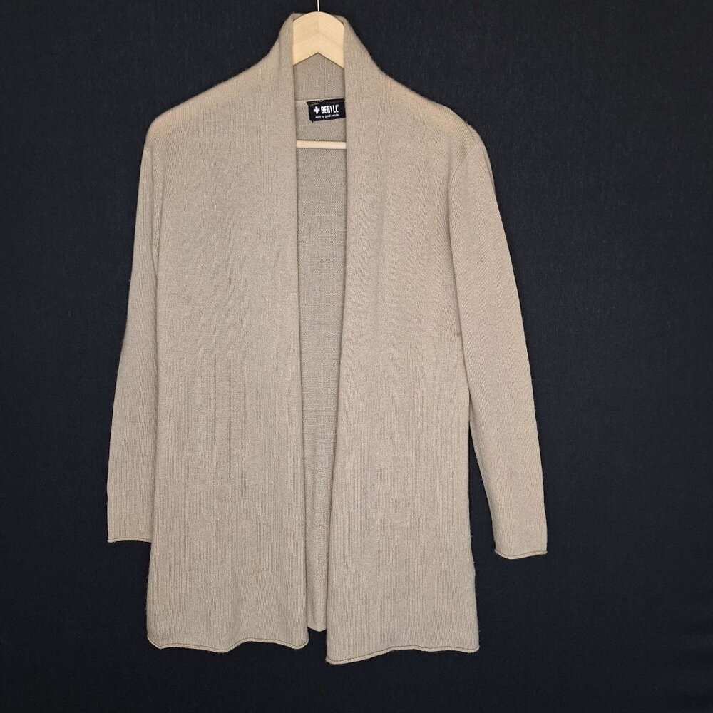 💙 Beryll Cashmere Soft Open Front Cardigan Size M/L Preppy Lightweight Casual C